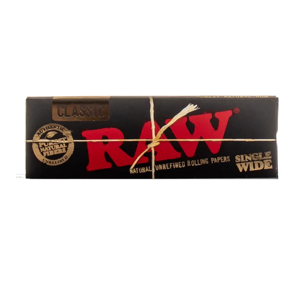  Black Classic Natural Unrefined Paper | Raw